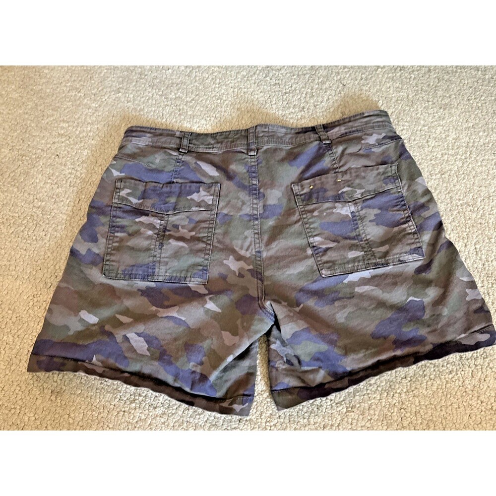 Anthropologie The Wanderer Camo Utility Shorts Button Fly Cotton/Linen Women 30 - Picture 3 of 10